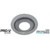 Ventair ABGLED250SS-RD Airbus 250 Exhaust Fan Grille, Round with Centre LED Light, Suit PVPX225 or PVPX250 Airbus Modular, 326mm O/D, Silver