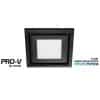 Ventair ABGLED250BL-SQ Airbus 250 Exhaust Fan Grille, Square with Centre LED Light, Suit PVPX225 or PVPX250 Airbus Modular, 326mm x 326mm, Black
