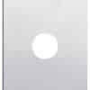Hager WBSCV1-AL Silhouette Series Cover Plate, Flush, Metal, Vertical/Horizontal, suit 1 Gang Switch, Aluminium