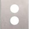 Hager WBSCV2-SS Silhouette Series Cover Plate, Flush, Metal, Vertical/Horizontal, suit 2 Gang Switch, Stainless Steel