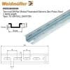 Weidmuller 0236500000 Terminal DIN Rail Slotted Passivated Galvanic Zinc Plated Steel 2 Metre length Type: TS 35X15/LL 2M/ST/ZN