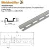 Weidmuller 0514570000 Terminal DIN Rail Slotted Passivated Galvanic Zinc Plated Steel 2 Metre length Type: TS 35X7.5/LL/6 2M/ST/ZN