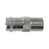 Matchmaster DA-A3H Coaxial Adaptor, 'F' Male to IEC (PAL) Female Adaptor (10 pack), Used to convert 'F' type female connectors to IEC (PAL) female