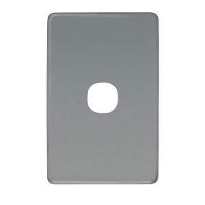 Clipsal C2031C-BA Classic C2000 Series Cover Plate, Flush, Metal, Vertical/Horizontal, suit 1 Gang Switch, Brushed Aluminium