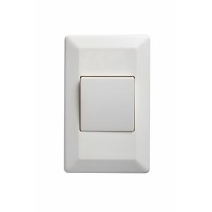 Legrand CM910/1WE Como Rocker Switch, 1 Gang, SPDT, 10A 240V AC, Flush Mount, Smooth Action, 4 Corner Fixing, 95x50mm Cut Out, White