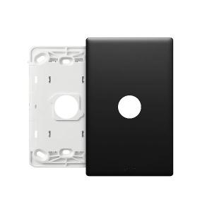 Legrand ED770/1GPLMB Excel Life EM Series Grid Plate, 1 Gang, Plastic, 77mm x 121mm, IP00, Matte Black