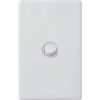Legrand ED770/1UG Excel Life Dedicated Plate Series Switch, Single Pole Double Throw, Flush, 1 Gang, Vertical, 240V 16AX, 1 or 2 Way, Urban Grey