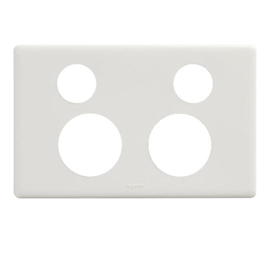 Legrand ED777PLWE, Excel Life 10A Double Powerpoint with Integrated USB Type A+C Chargers Matt White